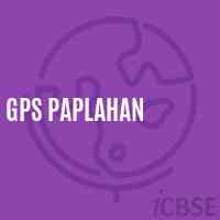 Gps Paplahan Primary School Logo