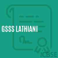 Gsss Lathiani High School Logo