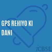 Gps Rehiyo Ki Dani Primary School Logo