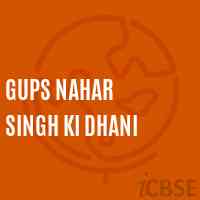 Gups Nahar Singh Ki Dhani Middle School Logo