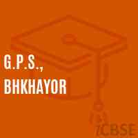 G.P.S., Bhkhayor Primary School Logo