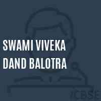 Swami Viveka Dand Balotra Middle School Logo