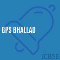 Gps Bhallad Primary School Logo