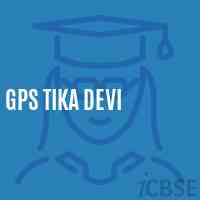 Gps Tika Devi Primary School Logo