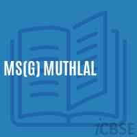 Ms(G) Muthlal Middle School Logo