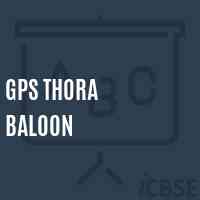 Gps Thora Baloon Primary School Logo
