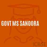 Govt Ms Sanoora Middle School Logo