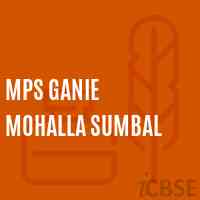 Mps Ganie Mohalla Sumbal Primary School Logo