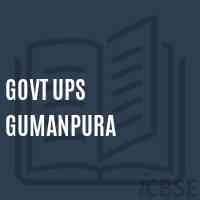 Govt Ups Gumanpura Middle School Logo