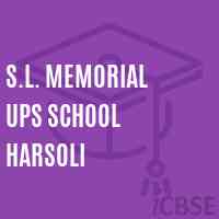 S.L. Memorial Ups School Harsoli Logo