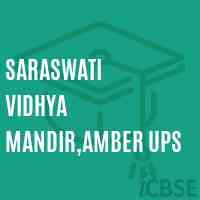 Saraswati Vidhya Mandir,Amber Ups Middle School Logo
