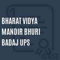 Bharat Vidya Mandir Bhuri Badaj Ups Middle School Logo