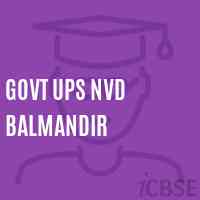 Govt Ups Nvd Balmandir Middle School Logo