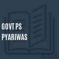 Govt Ps Pyariwas Primary School Logo