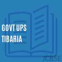 Govt Ups Tibaria Middle School Logo