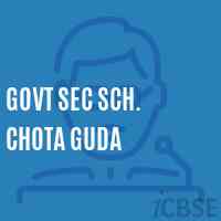 Govt Sec Sch. Chota Guda Secondary School Logo