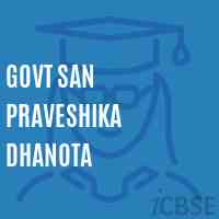 Govt San Praveshika Dhanota Secondary School Logo