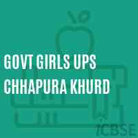 Govt Girls Ups Chhapura Khurd Middle School Logo