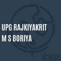 Upg Rajkiyakrit M S Boriya Middle School Logo