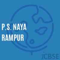 P.S. Naya Rampur Primary School Logo