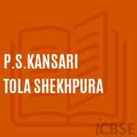 P.S.Kansari Tola Shekhpura Primary School Logo