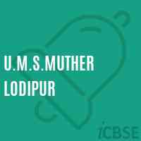 U.M.S.Muther Lodipur Middle School Logo