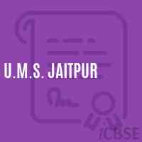U.M.S. Jaitpur Middle School Logo