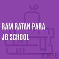 Ram Ratan Para Jb School Logo