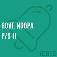 Govt. Ngopa P/s-Ii Primary School Logo