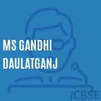 Ms Gandhi Daulatganj Middle School Logo