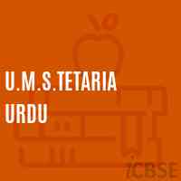U.M.S.Tetaria Urdu Middle School Logo