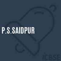 P.S.Saidpur Primary School Logo