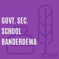 Govt. Sec. School Banderdewa Logo