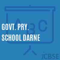 Govt. Pry. School Darne Logo