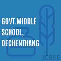 Govt.Middle School, Dechenthang Logo