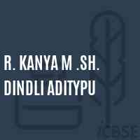 R. Kanya M .Sh. Dindli Aditypu Middle School Logo