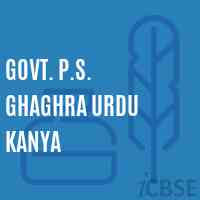 Govt. P.S. Ghaghra Urdu Kanya Primary School Logo