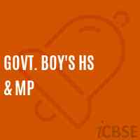 Govt. Boy'S Hs & Mp High School Logo