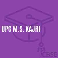 Upg M.S. Kajri Middle School Logo