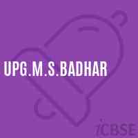 Upg.M.S.Badhar Middle School Logo