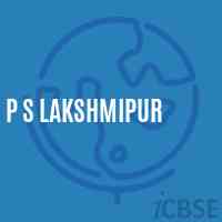 P S Lakshmipur Primary School Logo