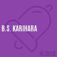 B.S. Karihara Middle School Logo