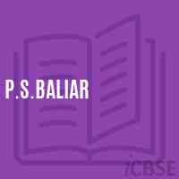 P.S.Baliar Primary School Logo