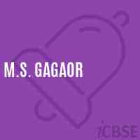 M.S. Gagaor Middle School Logo