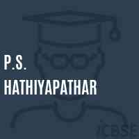 P.S. Hathiyapathar Middle School Logo