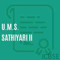 U.M.S. Sathiyari Ii Middle School Logo