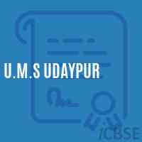 U.M.S Udaypur Middle School Logo