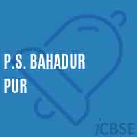 P.S. Bahadur Pur Primary School Logo
