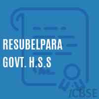 Resubelpara Govt. H.S.S High School Logo