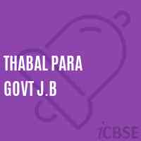 Thabal Para Govt J.B Primary School Logo